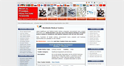 Desktop Screenshot of medicaltenders.com