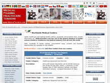 Tablet Screenshot of medicaltenders.com